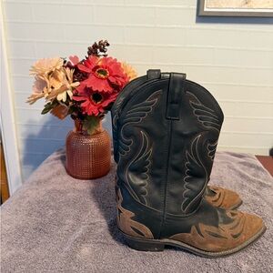 Black and Brown Western Cowboy Boots